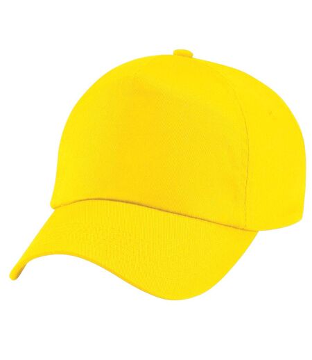 Beechfield Unisex Plain Original 5 Panel Baseball Cap (Pack of 2) (Yellow) - UTRW6698