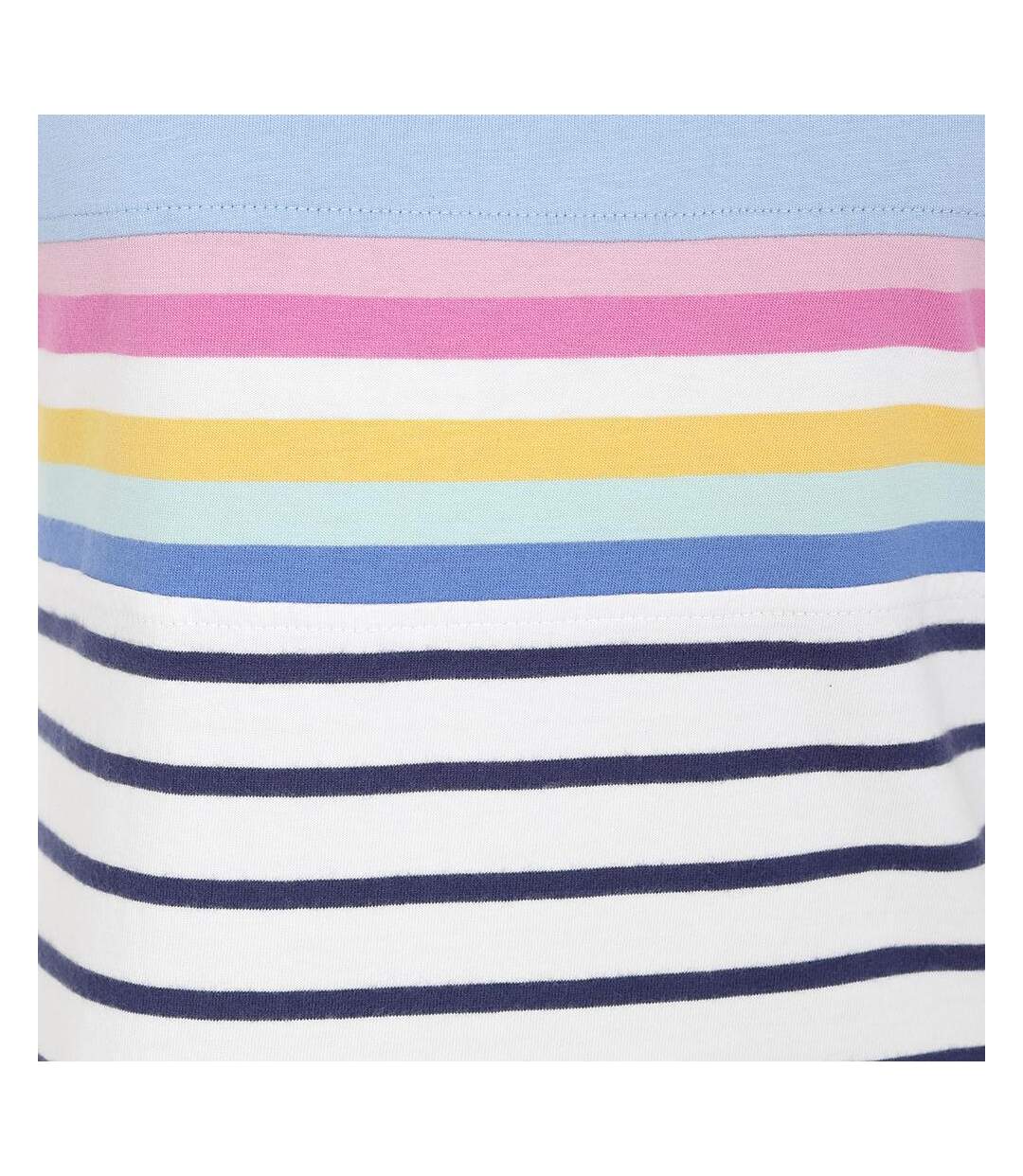 Robe T-shirt Motif/style Rayé Femme Ciel Lazy Jacks-3