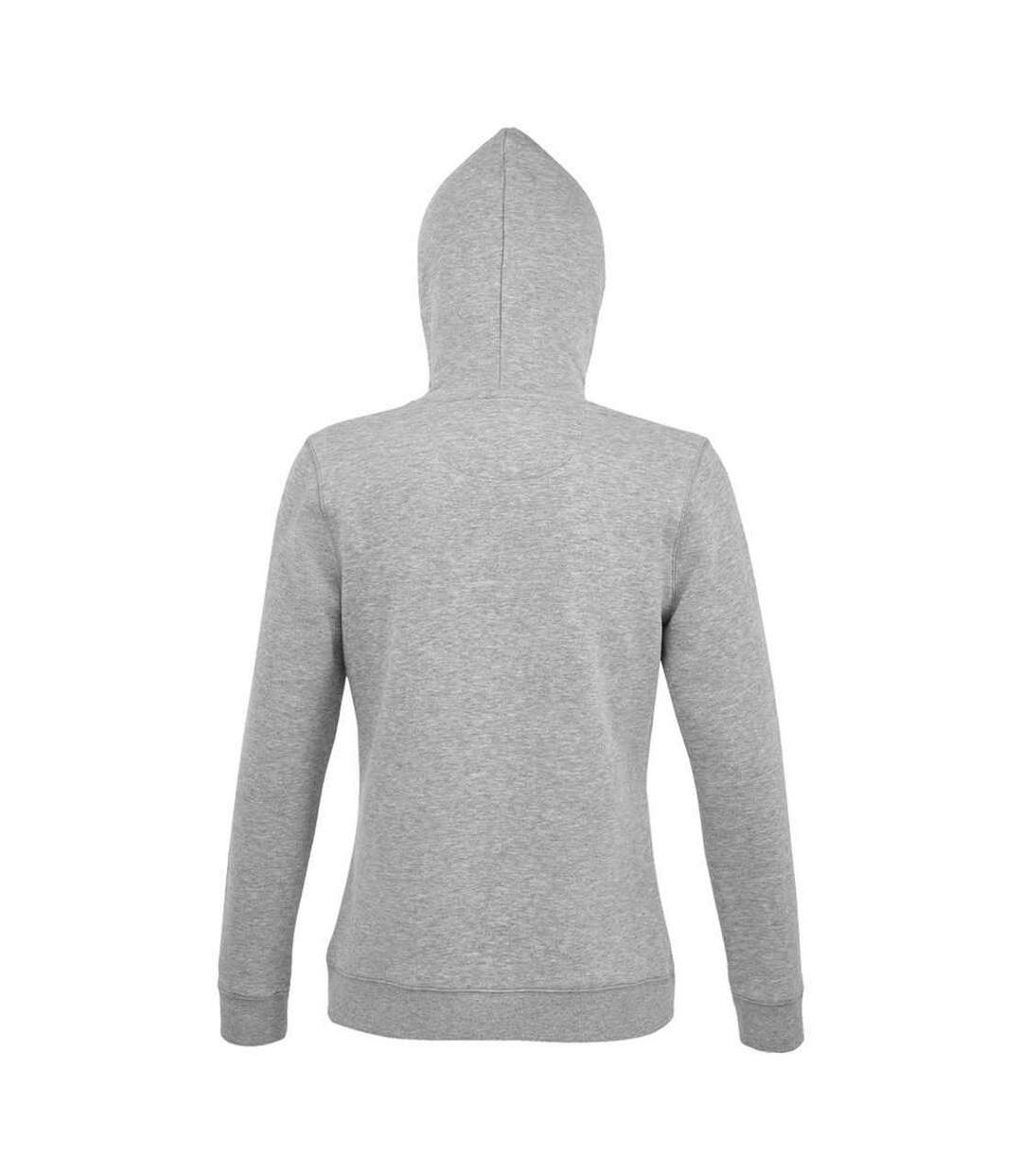 Sweat spencer femme gris chiné SOLS-2