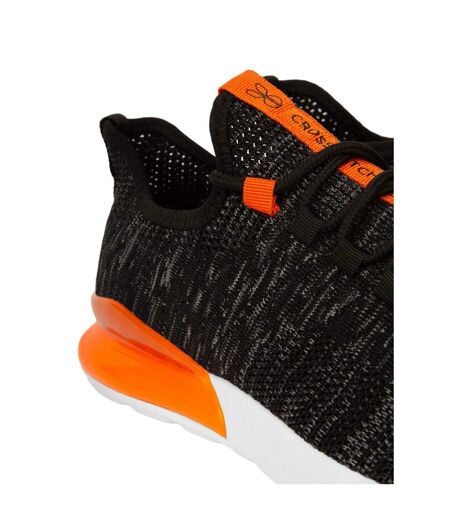 Baskets smitlay mve homme noir / orange Crosshatch