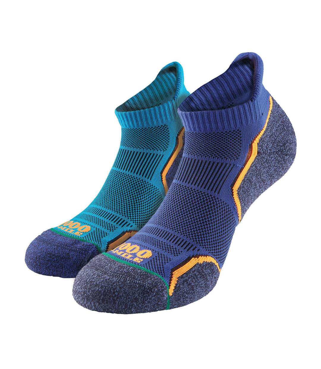 2 Pack Mens Run Socklet - Single Layer Socklet Twin Pack-1