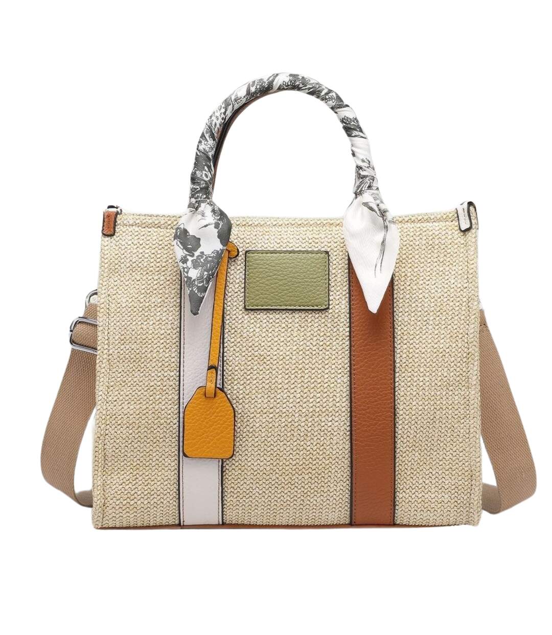 Sac Ãà Main élégant en Beige avec Poignées Confortables pour Femme-1