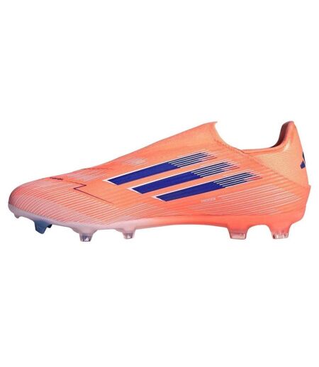 Mens F50 League Laceless Firm Ground Football Boots Orange Blue Adidas