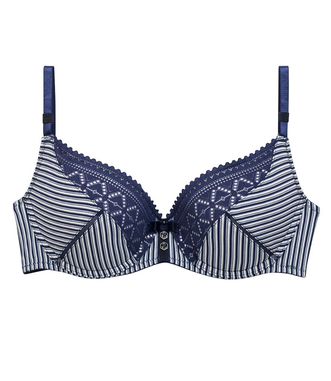 Soutien-gorge ampliforme coque moulée marine Pacotille