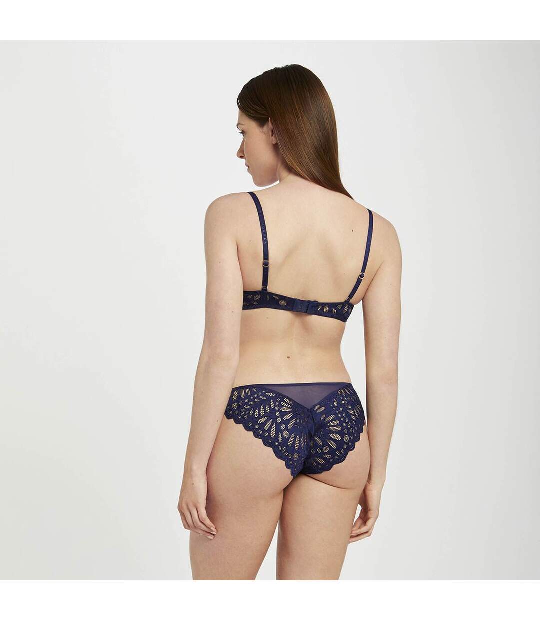 Soutien-gorge armature bleu marine Amélie