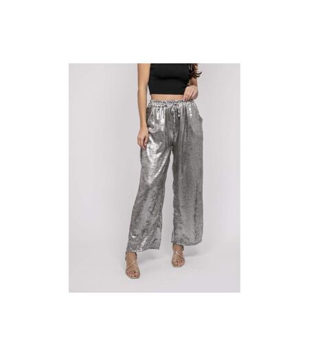 Pantalon fluide métallisé EDWINA - Dona X Lisa