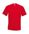 Fruit Of The Loom Mens Super Premium Short Sleeve Crew Neck T-Shirt (Red) - UTBC333