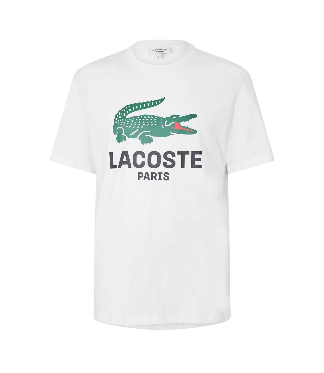 Mens Paris Logo T-shirt White Lacoste-1