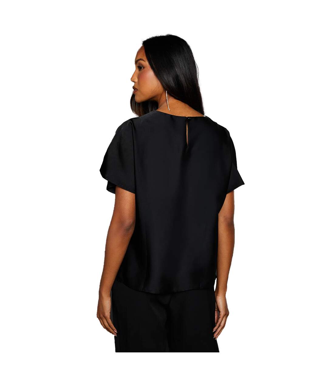 T-shirt Femme Noir Principles-2