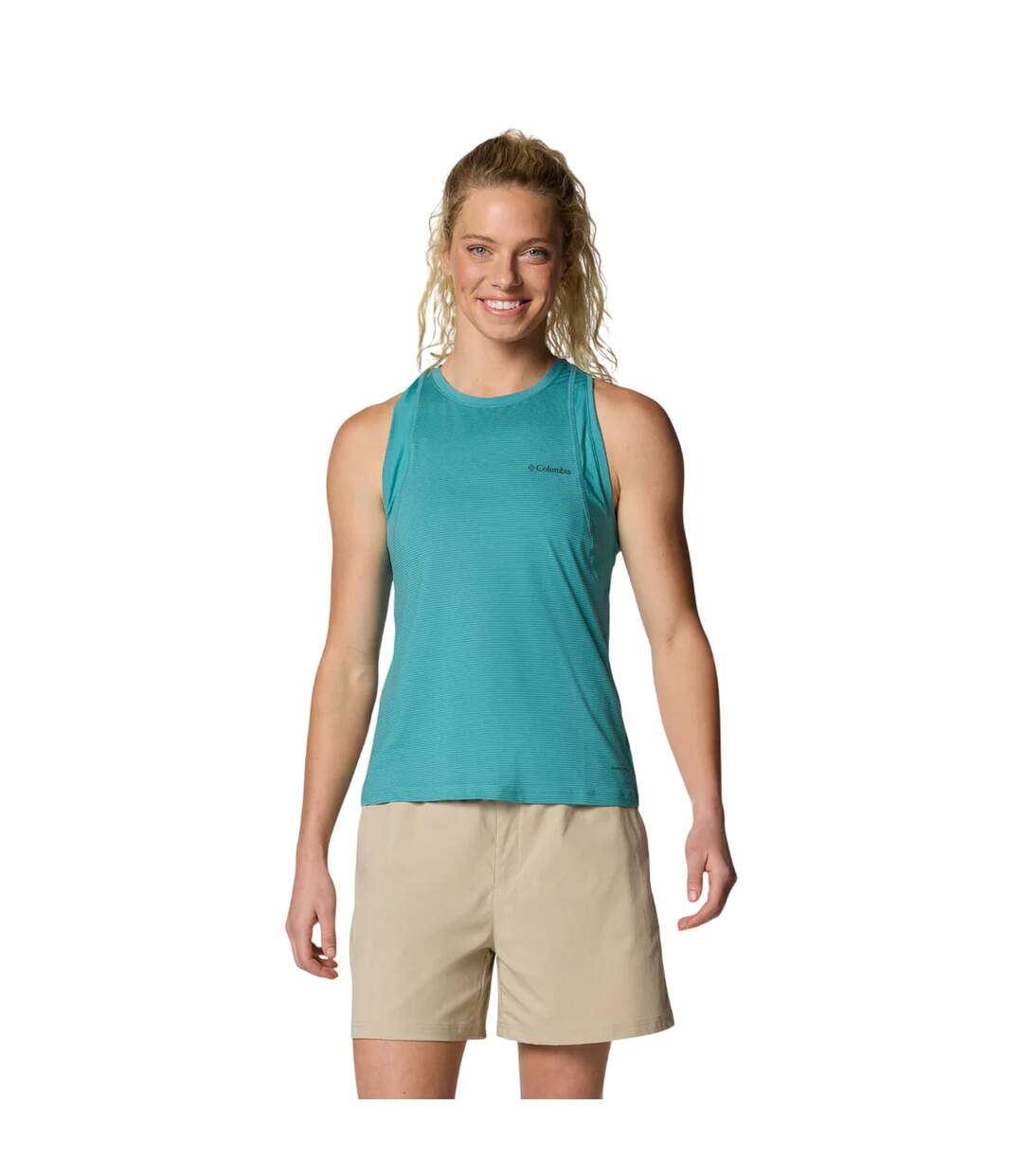 Débardeur Femme Bleu Sarcelle Columbia-2