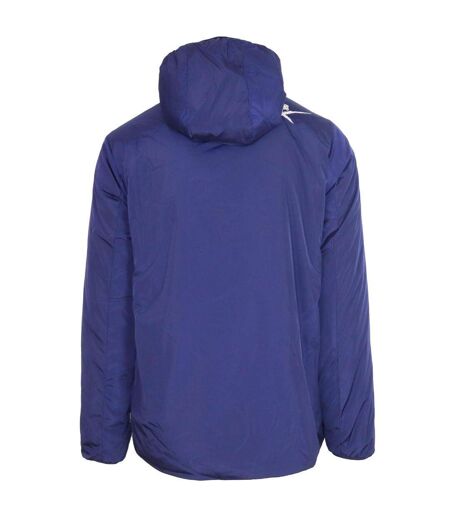 Unisex Adult Patch Reversible Padded Jacket Blue White Plein Sport