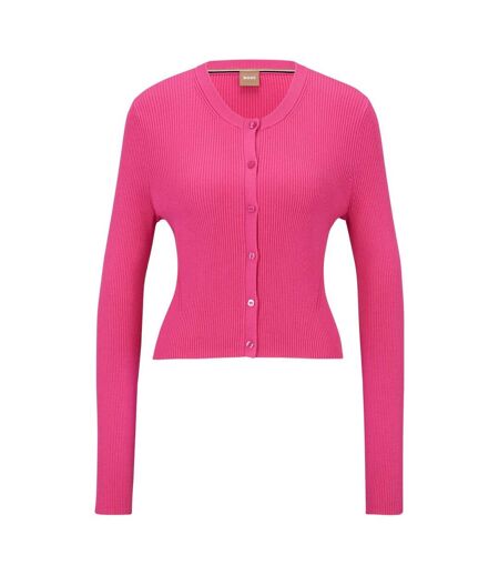 Womens/ladies Fahara Cardigan Pink Hugo Boss