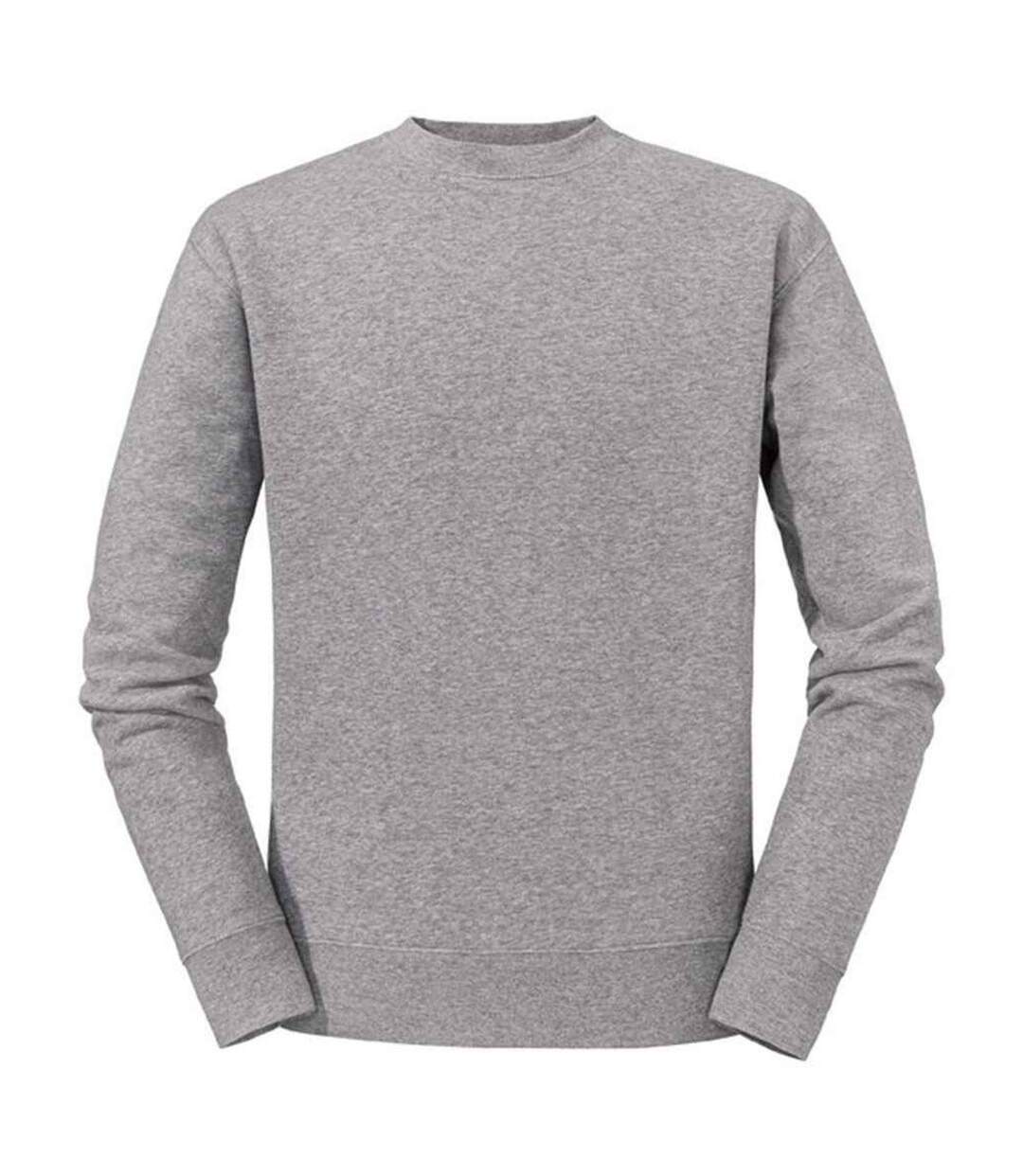 Mens authentic sweatshirt sports grey heather Russell