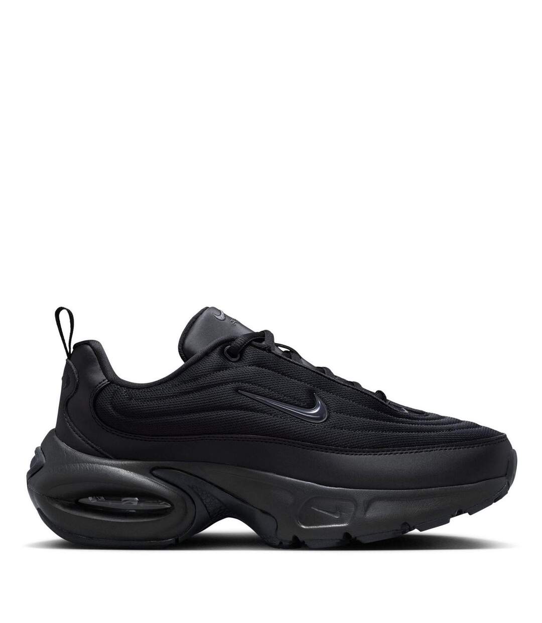 Womens/ladies Air Max Portal Trainers Triple Black Nike-1
