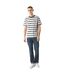 T-shirt Motif/style Cachemire Et Rayures Adulte Bleu Marine Pretty Green-1