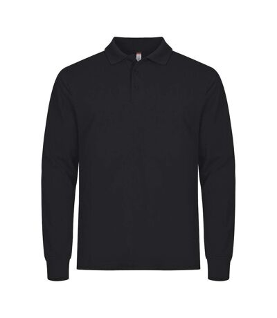 Polo Manches Longues Manhattan Homme Noir Clique