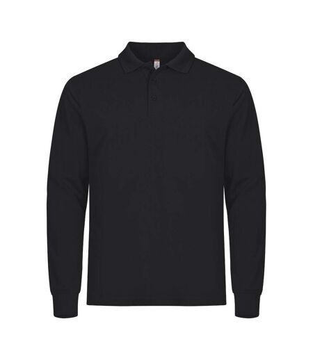 Polo Manches Longues Manhattan Homme Noir Clique