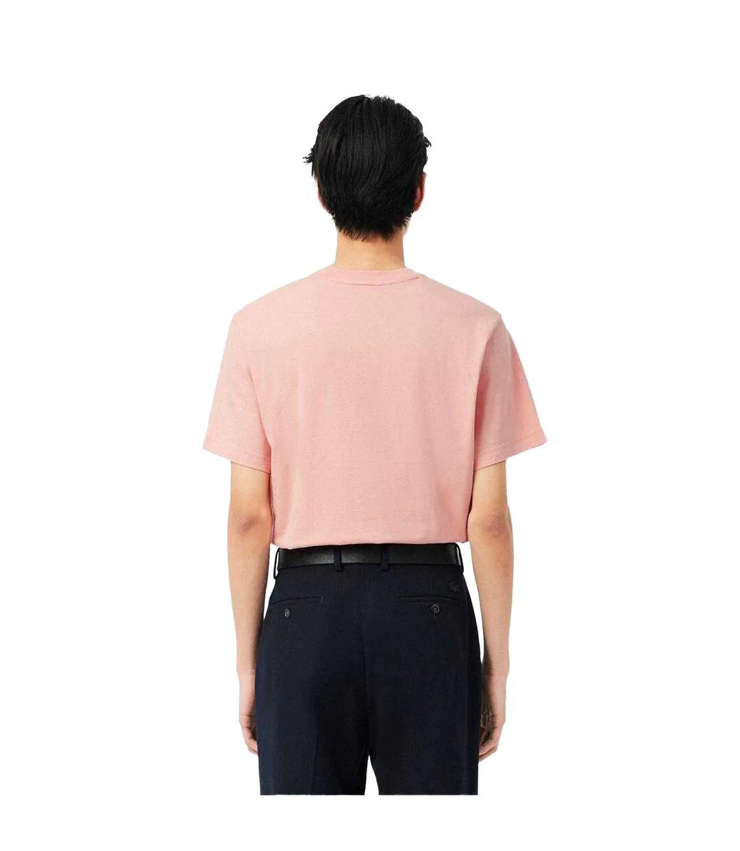 T-shirt Motif/style Logo Brodé Homme Rose Lacoste-3