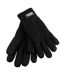 Result Unisex Thinsulate Lined Thermal Gloves (40g 3M) (Black) - UTBC877