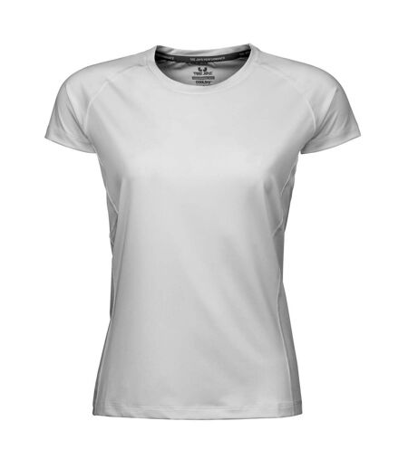 Tee Jays Womens/Ladies Cool Dry Short Sleeve T-Shirt (White)