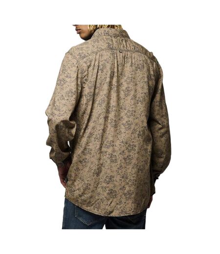 Chemise marron à motifs homme kaporal kebu