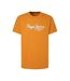 T-shirt Orange Homme Pepe jeans Wido - L