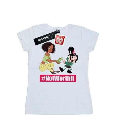 Disney T-shirt en coton Womens/Ladies Wreck It Ralph Tiana And Vanellope (Blanc) - UTBI44983