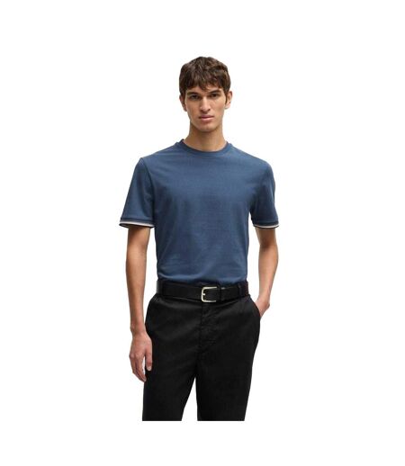 Mens Hbb Thompson 04 Premium Cotton Regular T-shirt Medium Blue Boss