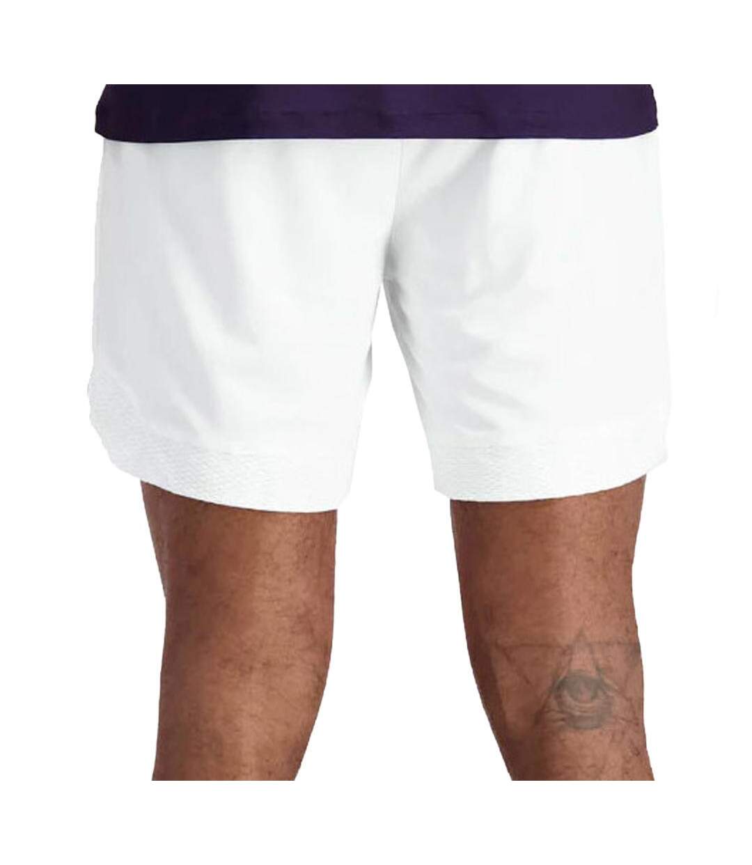 Short de sport blanc homme le coq sportif tennis-2