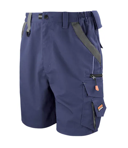 Short Technical Homme Bleu Marine Noir WORK-GUARD By Result