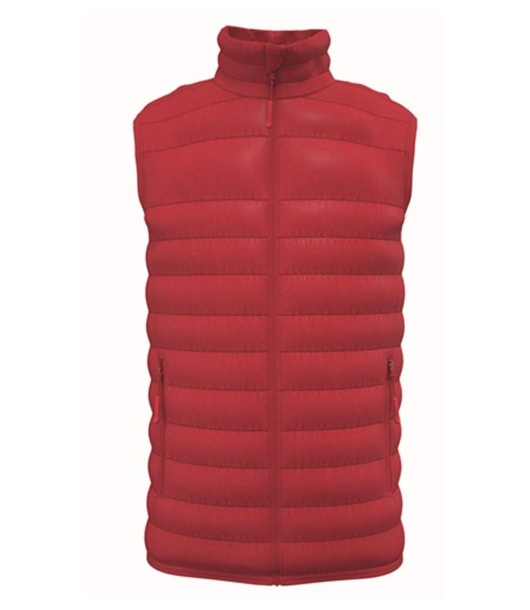 Doudoune sans manches - Homme - IB6172 - rouge-1