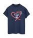 Disney Femmes/Les femmes Lilo & Stitch Love You Mum T-Shirt boyfriend en coton (Bleu marine) - UTBI30120-1