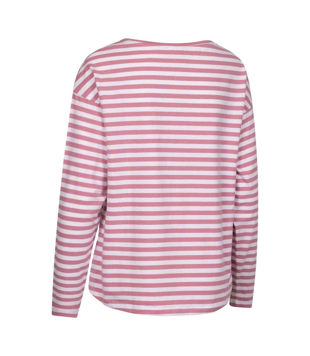 Haut Style À Rayures Thelma Femme Rose Trespass-2