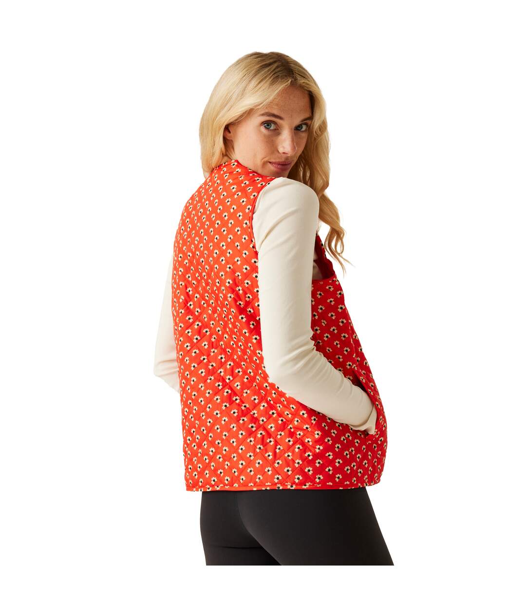 Doudoune Sans Manches Motif/style Floral Orla Kiely Femme Rouge Regatta Professional-4