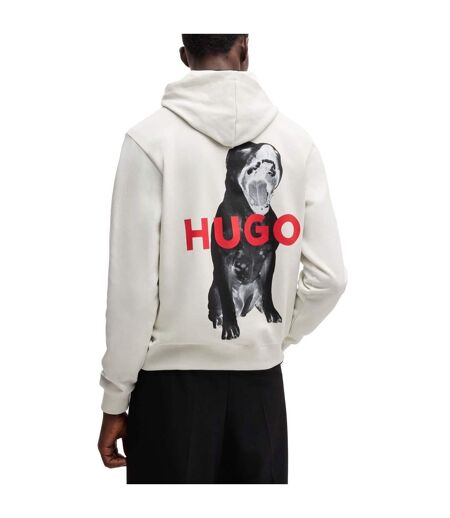 Mens Dartchon Hoodie Natural Hugo