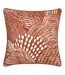 Nola piped abstract cushion cover 45cm x 45cm chestnut Hoem