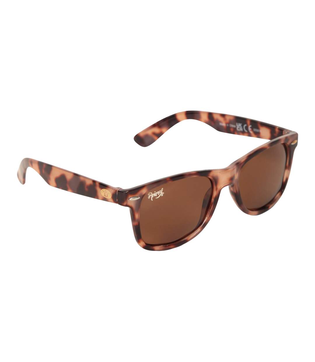 Womens/ladies piper recycled polarised sunglasses one size tan Animal-1