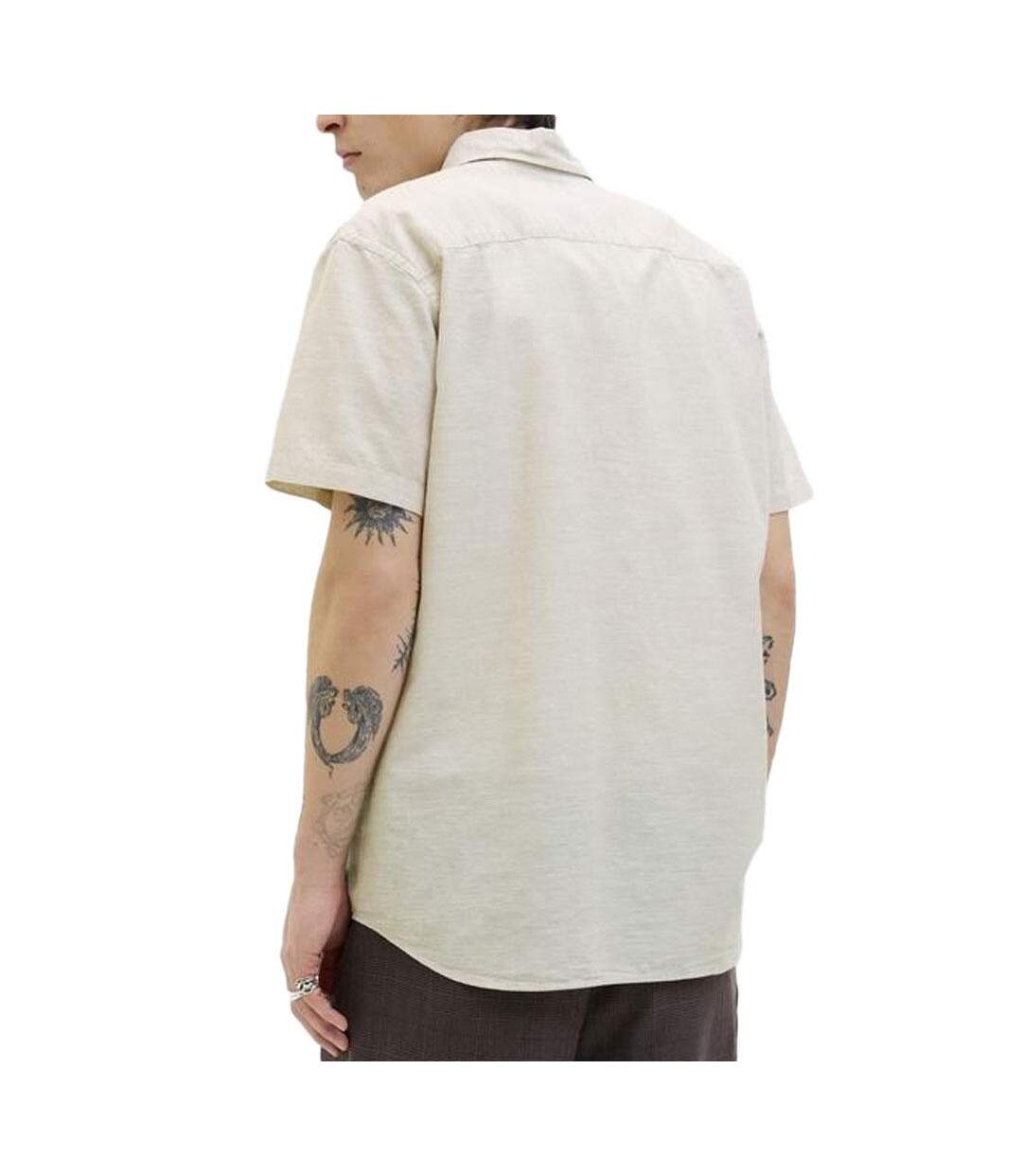 Chemise beige homme jack & jones summer0 - l-2