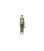 Unisex Adult Lupe Metallic 5 Pockets Trousers Green AmyLynn-1
