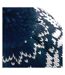 Beechfield Unisex Fair Isle Snowstar Winter Beanie Hat (French Navy / White) - UTRW2029-2