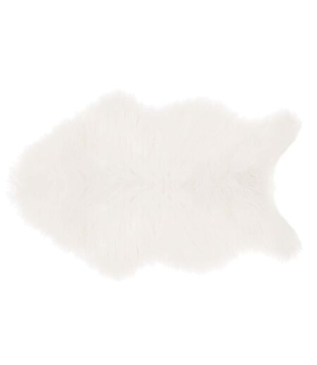 Tapis imitiation fourrure enfant Douceur - L. 60 x l. 90 cm - Blanc