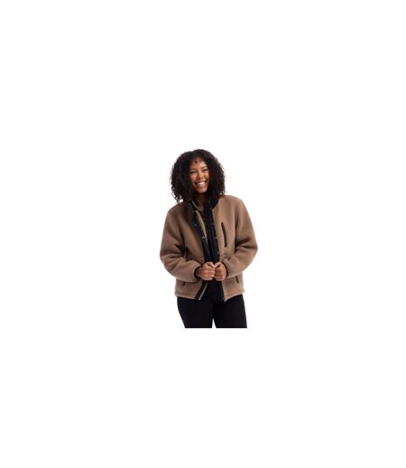 Womens/ladies Yuill Fleece Jacket Beige Trespass