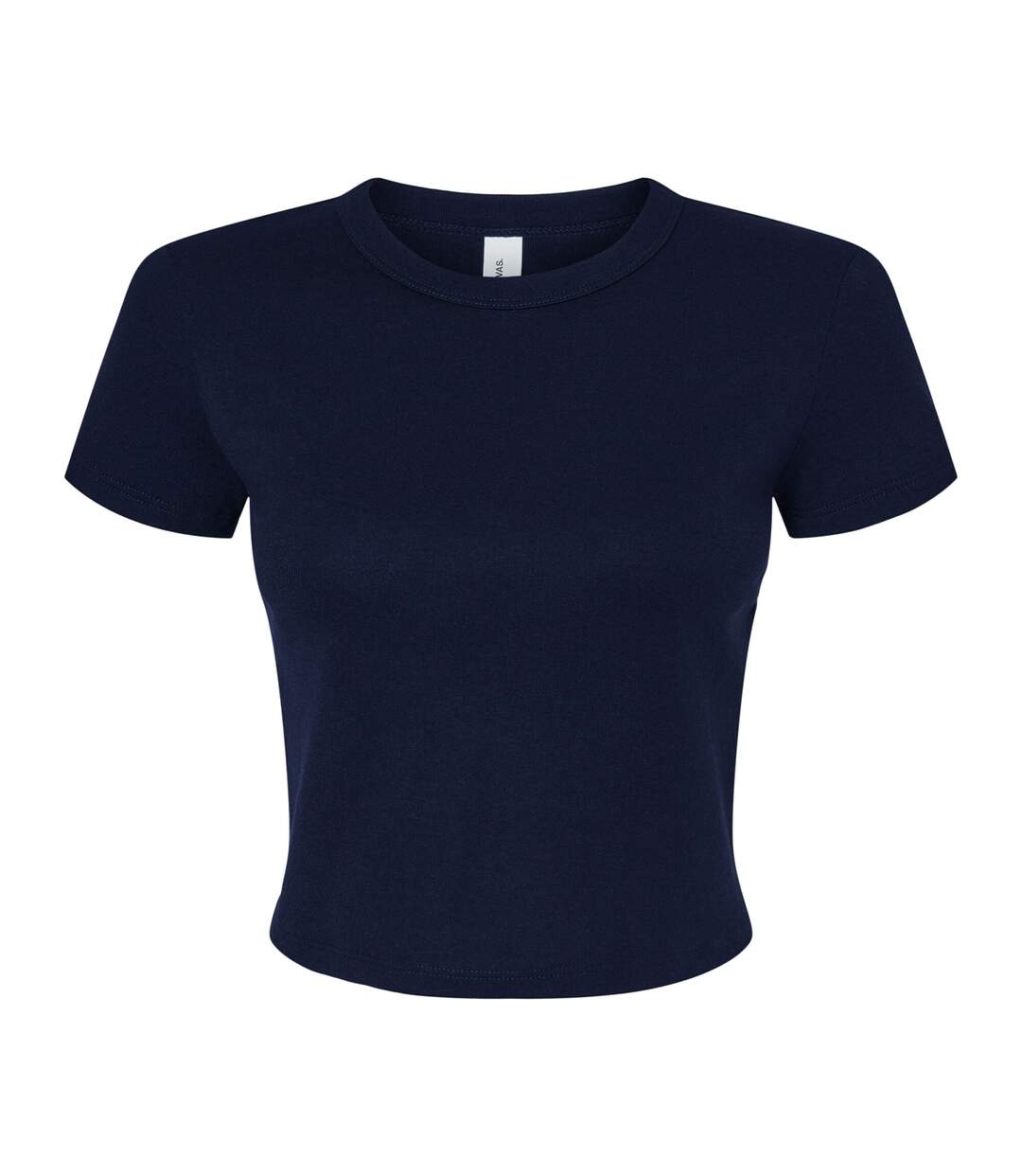 Haut court femme bleu marine uni mélange Bella + Canvas