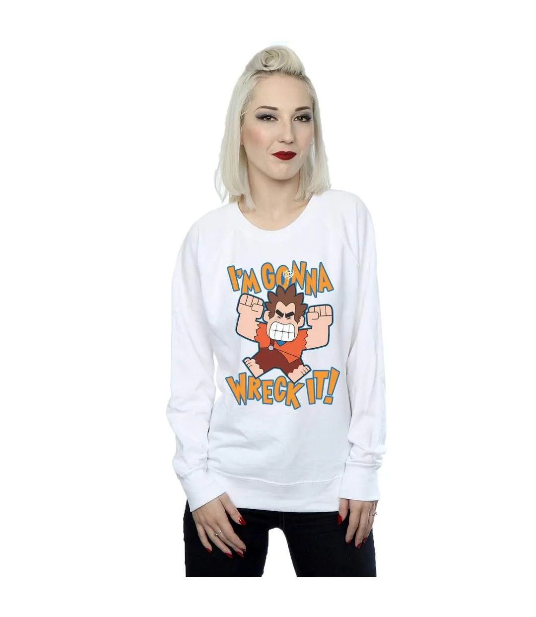Disney Sweat Womens/Ladies Wreck It Ralph I'm Gonna Wreck It (Blanc) - UTBI43086-2