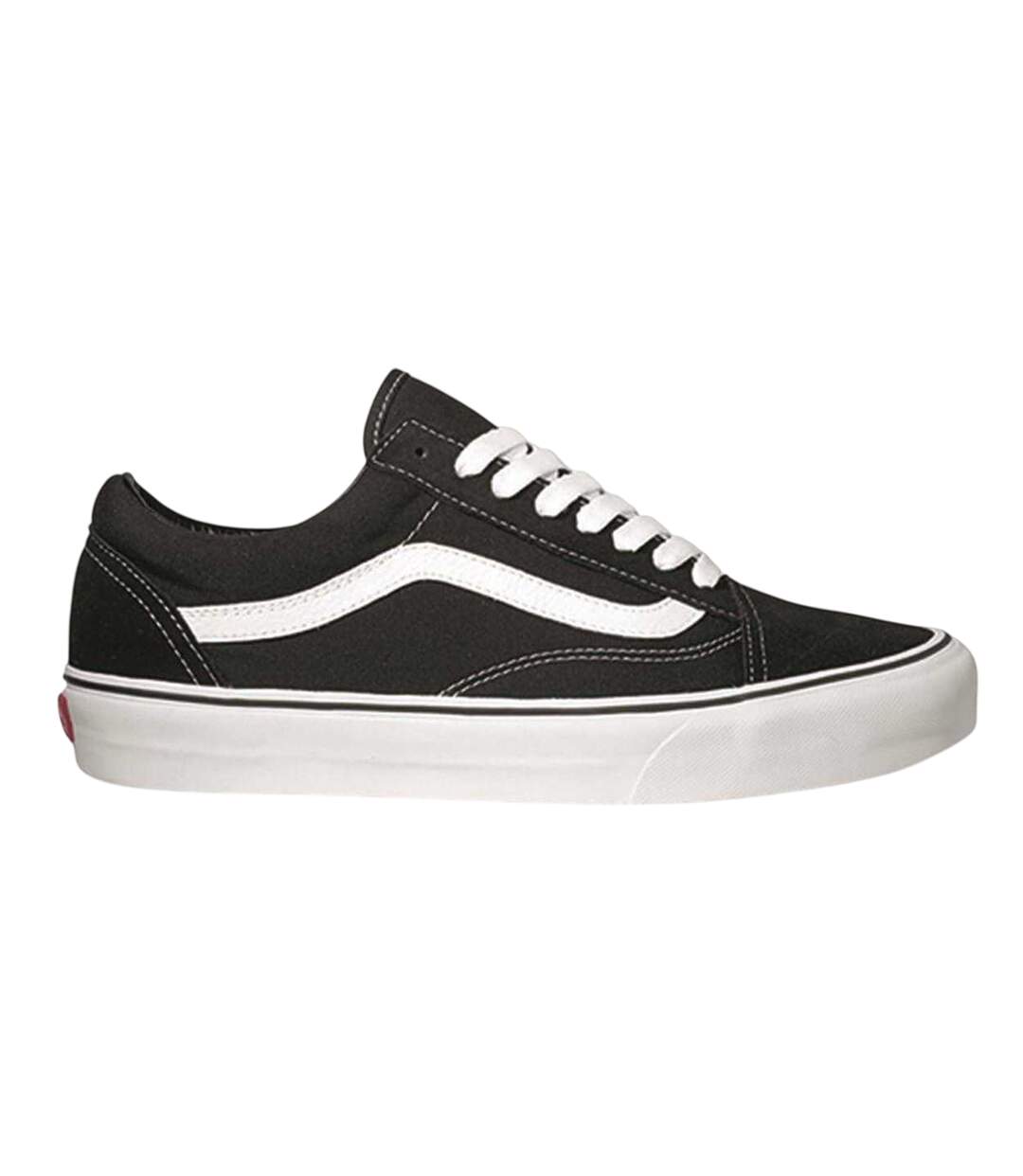 Mens Old Skool Canvas Trainers Black White Vans-1