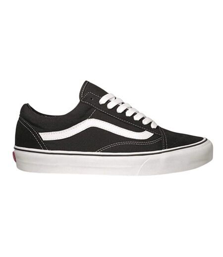 Mens Old Skool Canvas Trainers Black White Vans