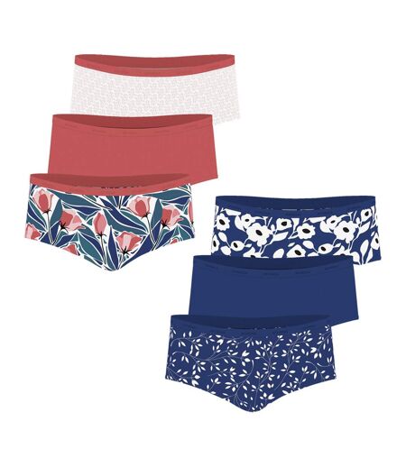 Lot de 6 boxers femme Ecopack Mode Athena