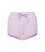 Womens/ladies recycled retro sweat shorts lilac TriDri