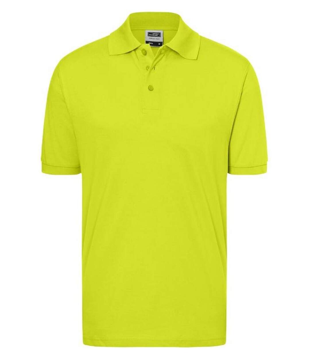 Polo manches courtes - Homme - JN070C - jaune acide