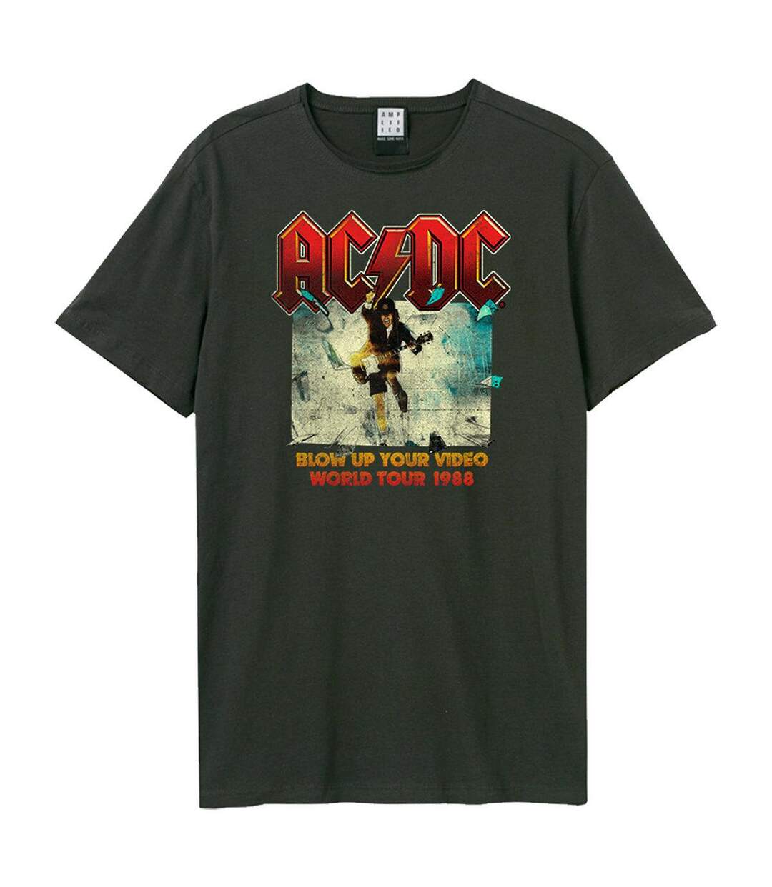T-shirt Blow Up Your Video Adulte Charbon Amplified-1
